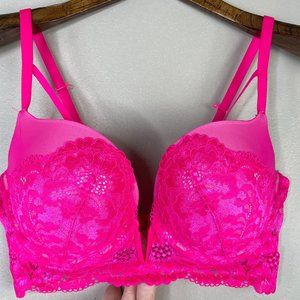 Lasenza Beyond Sexy Classic Plunge Bra Pink Size 38C
